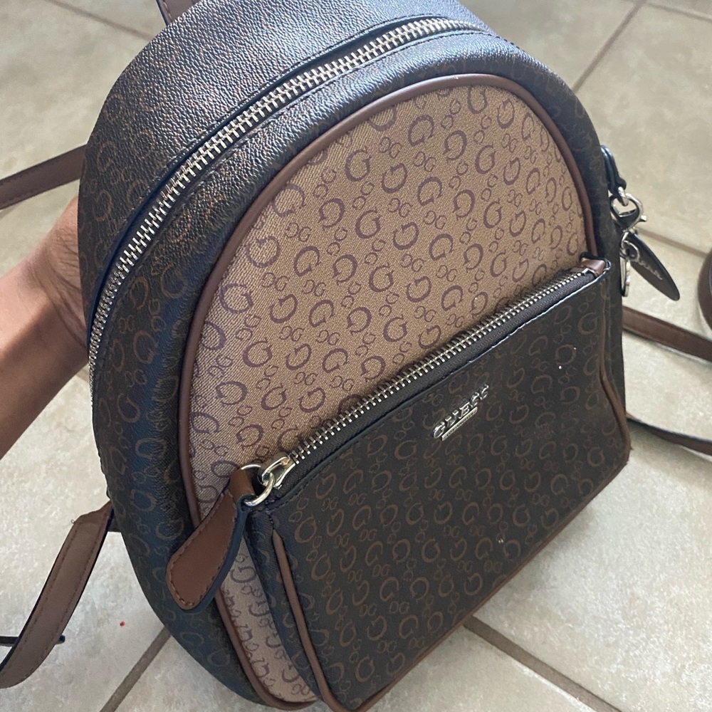 Guess Leather Shelby Backpack